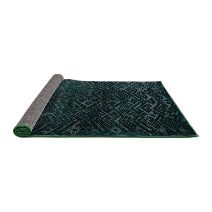 Sideview of Abstract Black Modern Rug, abs4648