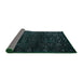 Sideview of Abstract Black Modern Rug, abs4648