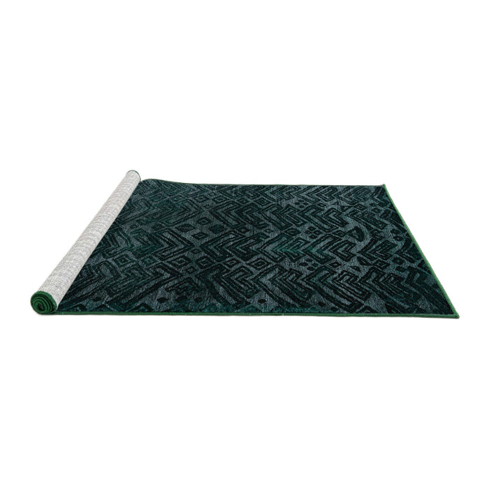 Sideview of Machine Washable Abstract Black Rug, wshabs4648