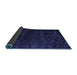 Sideview of Abstract Blue Modern Rug, abs4648blu