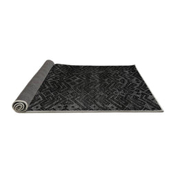 Sideview of Abstract Gray Modern Rug, abs4648gry