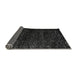 Sideview of Abstract Gray Modern Rug, abs4648gry