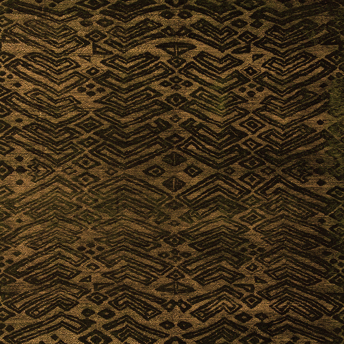 Square Abstract Orange Modern Rug, abs4648org