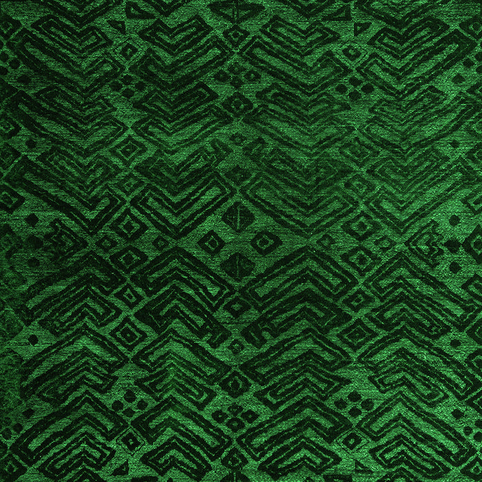 Machine Washable Abstract Green Modern Area Rugs, wshabs4648grn
