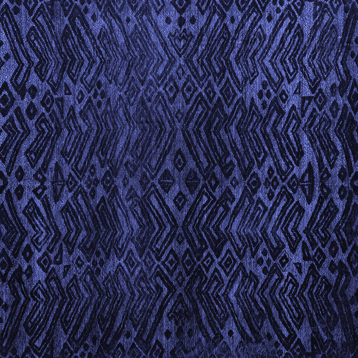 Square Abstract Blue Modern Rug, abs4648blu