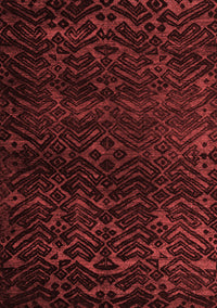 Abstract Red Modern Rug, abs4648red