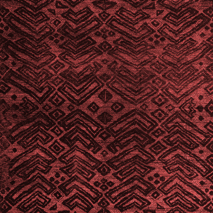 Abstract Red Modern Area Rugs