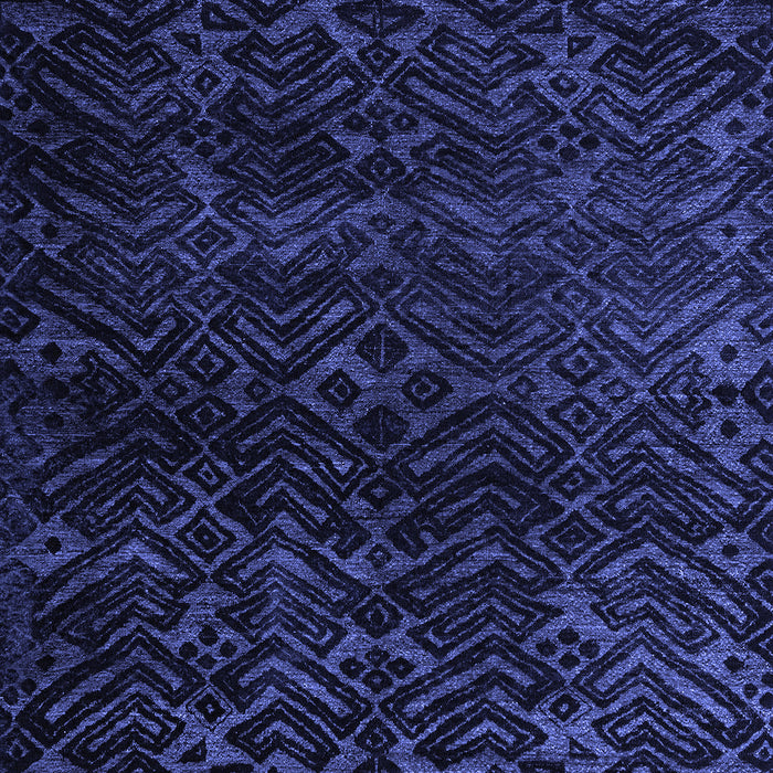 Abstract Blue Modern Rug, abs4648blu