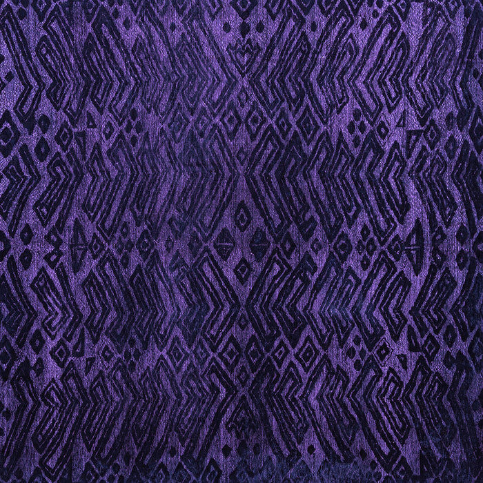 Square Abstract Purple Modern Rug, abs4648pur