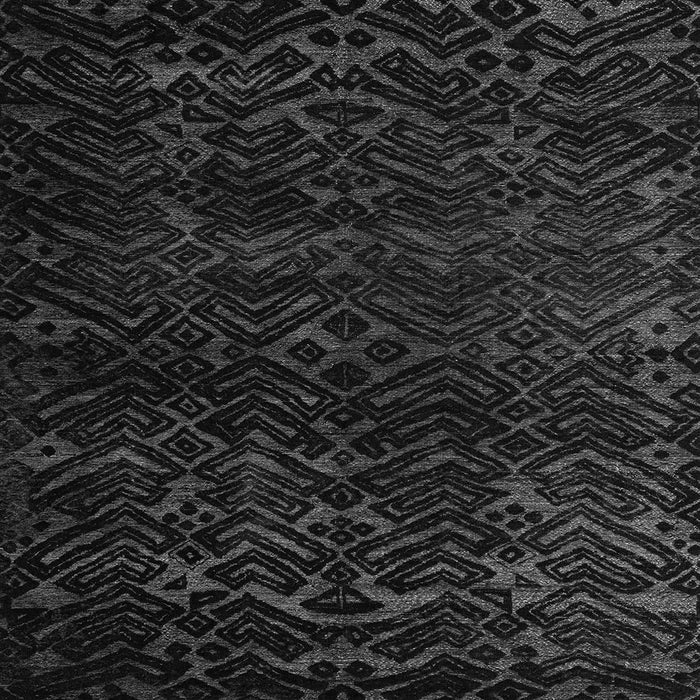 Square Abstract Gray Modern Rug, abs4648gry