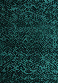 Abstract Turquoise Modern Rug, abs4648turq