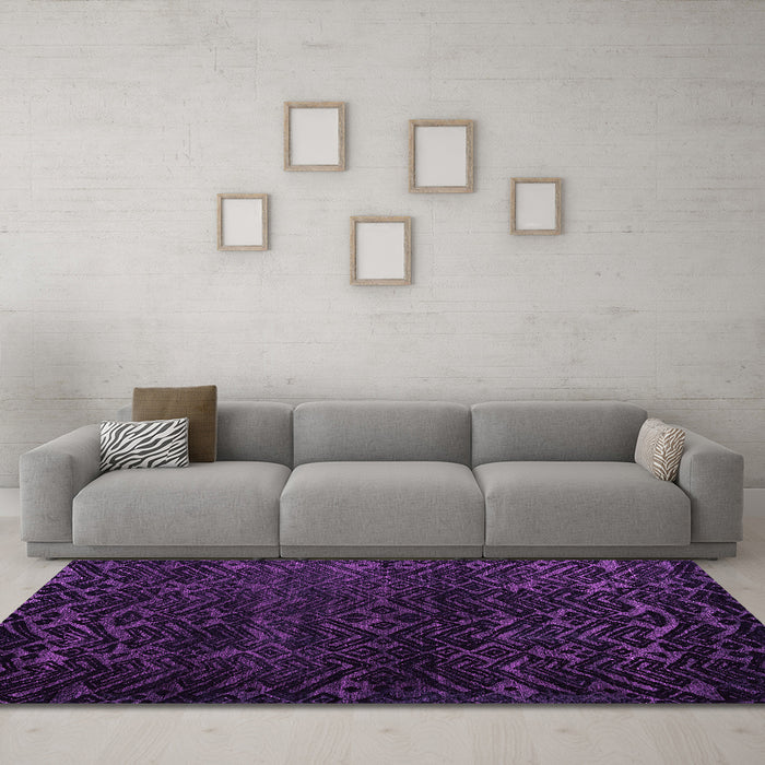 Machine Washable Abstract Pink Modern Rug in a Living Room, wshabs4648pnk