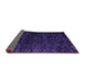 Sideview of Abstract Purple Modern Rug, abs4648pur