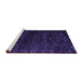 Sideview of Machine Washable Abstract Purple Modern Area Rugs, wshabs4648pur