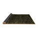 Sideview of Abstract Brown Modern Rug, abs4648brn