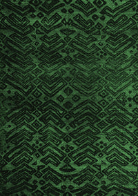 Abstract Emerald Green Modern Rug, abs4648emgrn