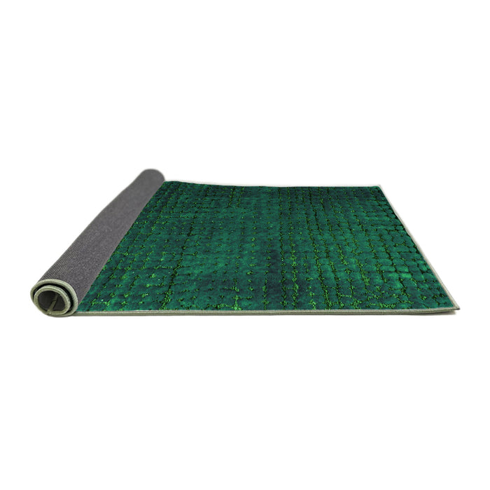 Sideview of Abstract Green Modern Rug, abs4649grn