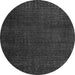 Round Abstract Gray Modern Rug, abs4649gry