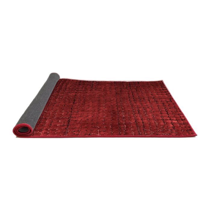 Abstract Red Modern Area Rugs