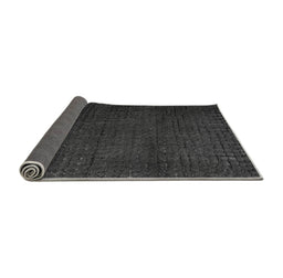 Sideview of Abstract Gray Modern Rug, abs4649gry