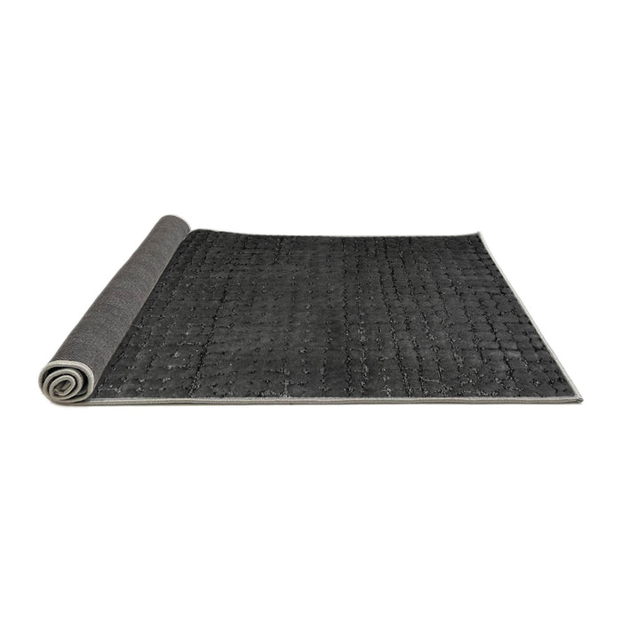 Sideview of Abstract Gray Modern Rug, abs4649gry