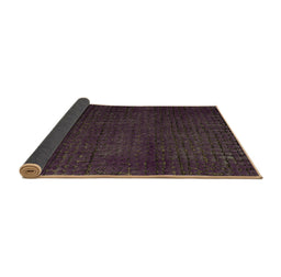 Sideview of Abstract Brown Modern Rug, abs4649brn
