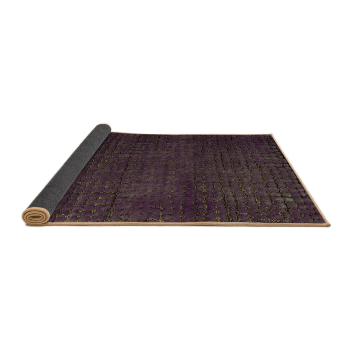 Sideview of Abstract Brown Modern Rug, abs4649brn