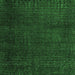 Square Machine Washable Abstract Emerald Green Modern Area Rugs, wshabs4649emgrn