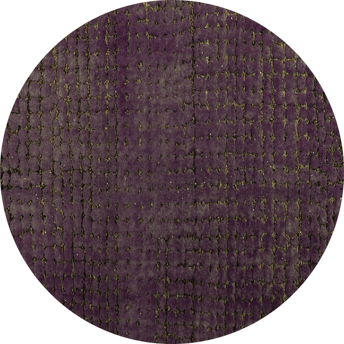 Round Machine Washable Abstract Brown Modern Rug, wshabs4649brn