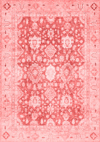 Abstract Red Modern Rug, abs464red