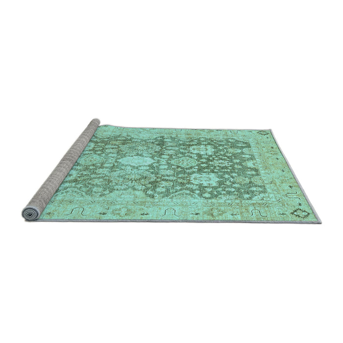 Sideview of Machine Washable Abstract Light Blue Modern Rug, wshabs464lblu