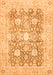 Machine Washable Abstract Orange Modern Area Rugs, wshabs464org