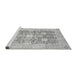 Sideview of Machine Washable Abstract Gray Modern Rug, wshabs464gry