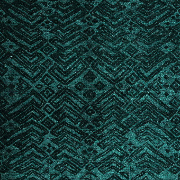 Machine Washable Abstract Turquoise Modern Area Rugs, wshabs4650turq