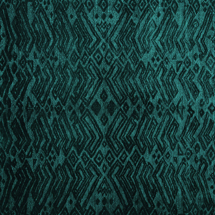 Square Machine Washable Abstract Turquoise Modern Area Rugs, wshabs4650turq