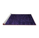 Sideview of Machine Washable Abstract Purple Modern Area Rugs, wshabs4650pur