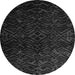 Round Abstract Gray Modern Rug, abs4650gry