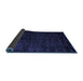 Sideview of Abstract Blue Modern Rug, abs4650blu