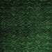 Square Abstract Emerald Green Modern Rug, abs4650emgrn