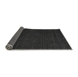 Sideview of Abstract Gray Modern Rug, abs4651gry