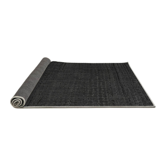 Sideview of Abstract Gray Modern Rug, abs4651gry
