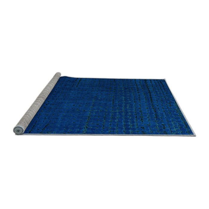 Sideview of Machine Washable Abstract Light Blue Modern Rug, wshabs4651lblu