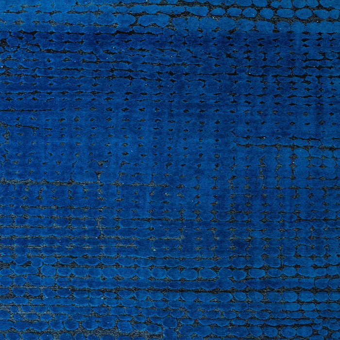 Square Machine Washable Abstract Blue Rug, wshabs4651