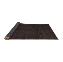Sideview of Abstract Brown Modern Rug, abs4651brn