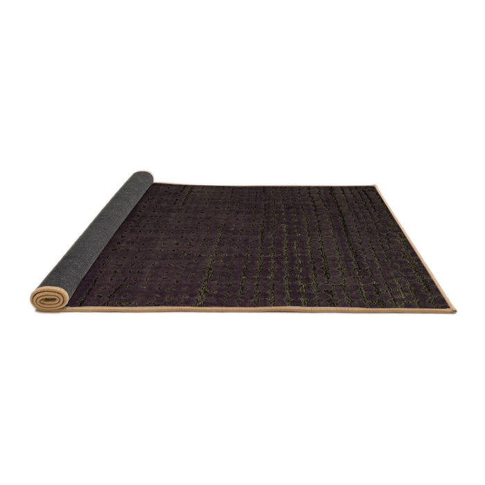 Sideview of Abstract Brown Modern Rug, abs4651brn