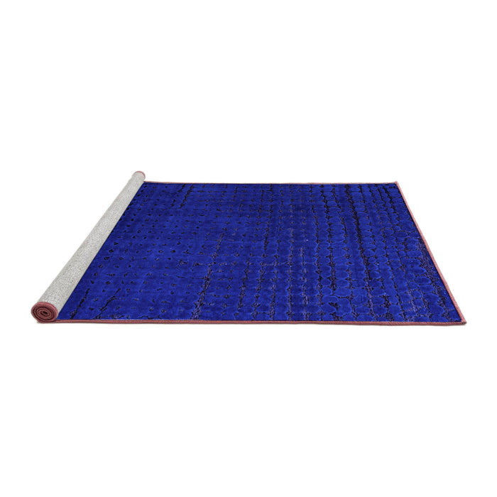 Sideview of Machine Washable Abstract Purple Modern Area Rugs, wshabs4651pur