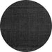 Round Abstract Gray Modern Rug, abs4651gry