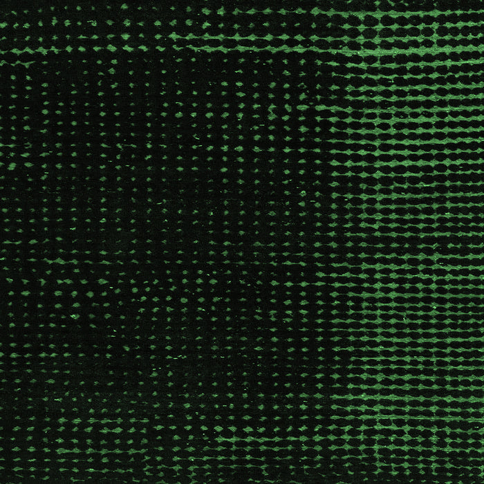 Square Machine Washable Abstract Emerald Green Modern Area Rugs, wshabs4652emgrn