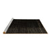 Sideview of Machine Washable Abstract Brown Modern Rug, wshabs4652brn