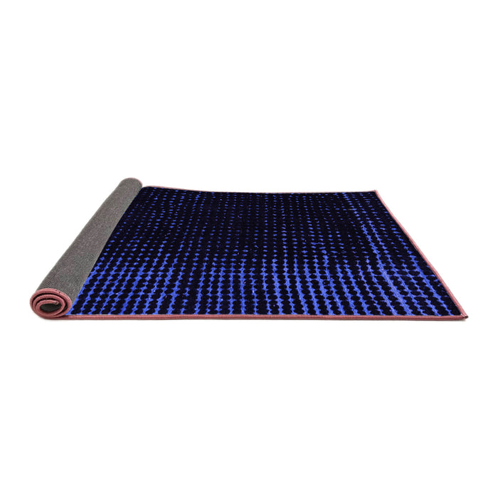 Sideview of Abstract Purple Modern Rug, abs4652pur